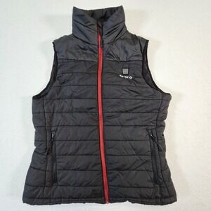 Ororo Heated Puffer Vest Womens M Black Full Zip Luxury Ski Outdoor NO Battery